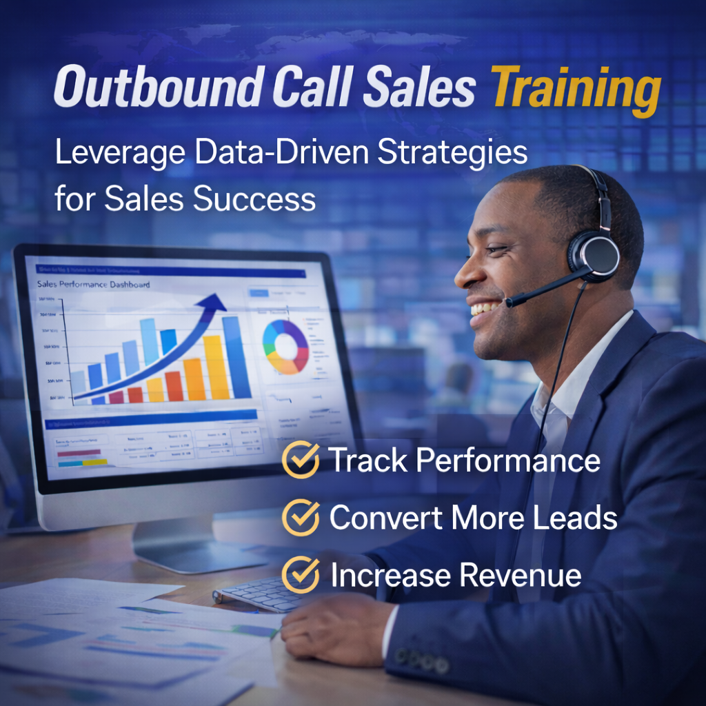 Outbound call sales training session