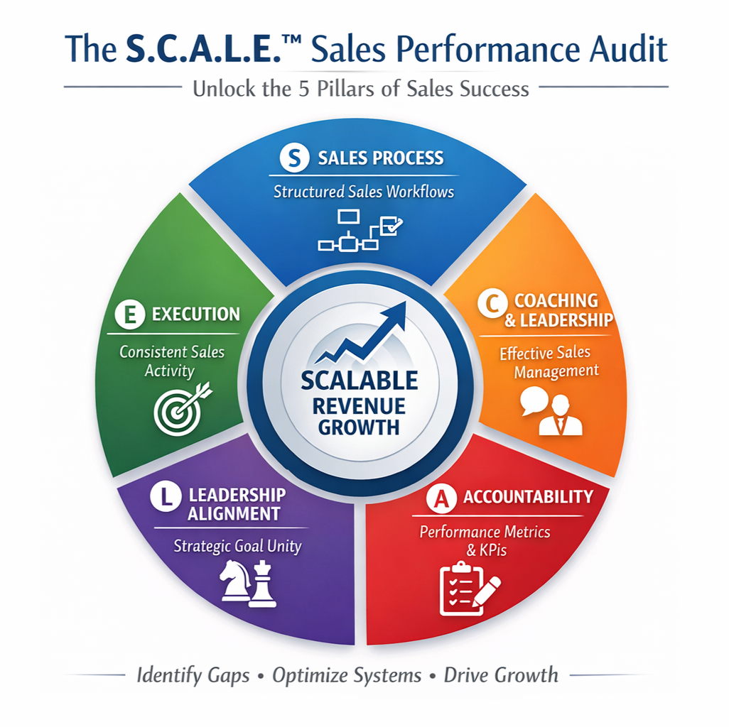 The SCALE Audit is a 35-point executive review by Tridenza and Sandler Florida The SCALE Audit is a 35-point executive review by Tridenza and Sandler Florida